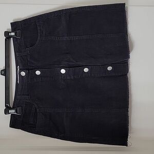 Primark Denim Co Size 6 Navy Blue Corduroy Mini Skirt, Excellent Used Condition